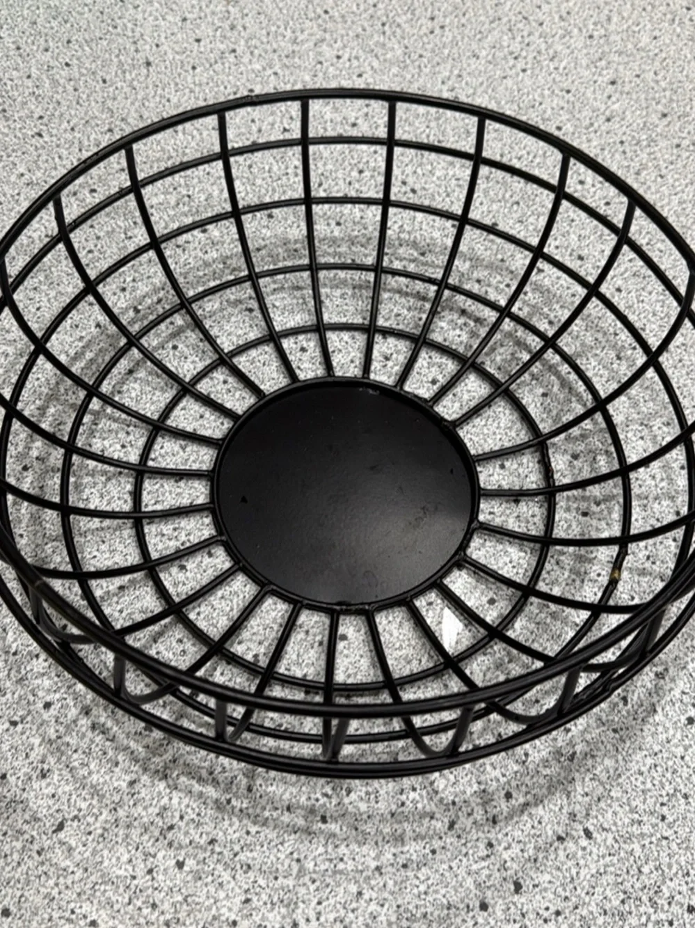 Black Wire Fruit Bowl